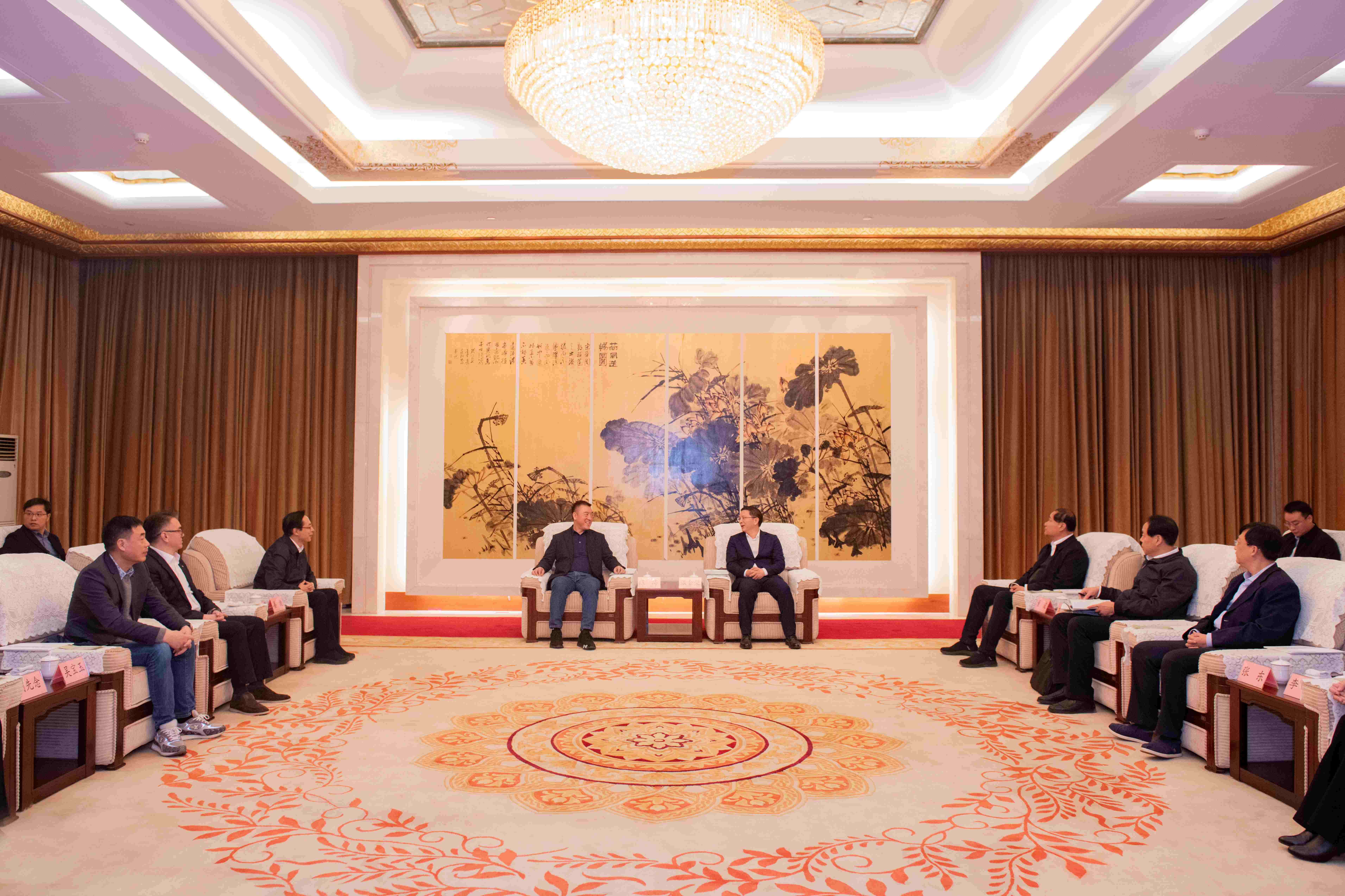 bbin宝盈科技董事长陈涛带领深圳市和惠州市企业家前往济宁市考察交流 